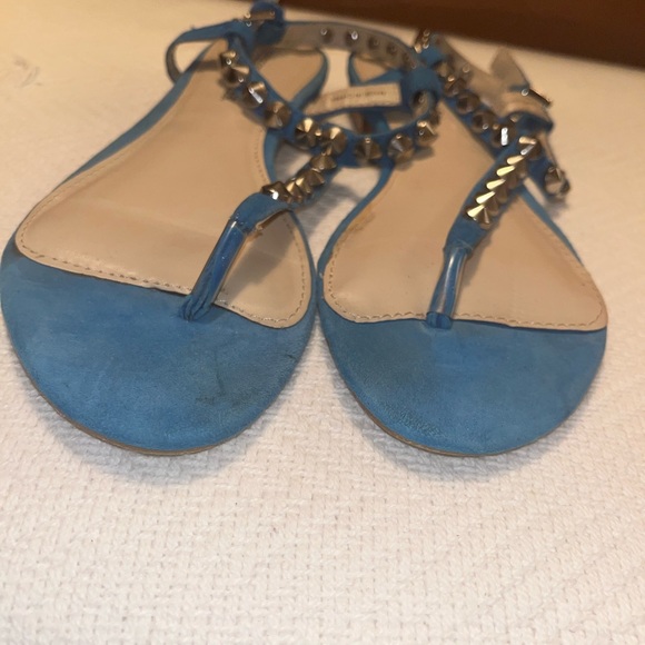 Obsession Rules, Royal Blue Sandals with Studs, Size 6 - Picture 3 of 9